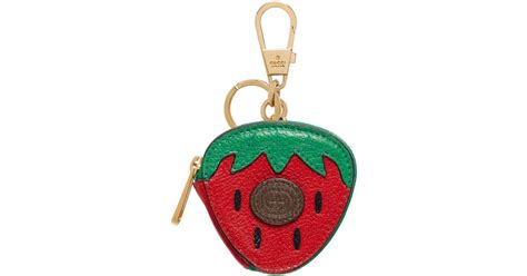gucci strawberry coin purse